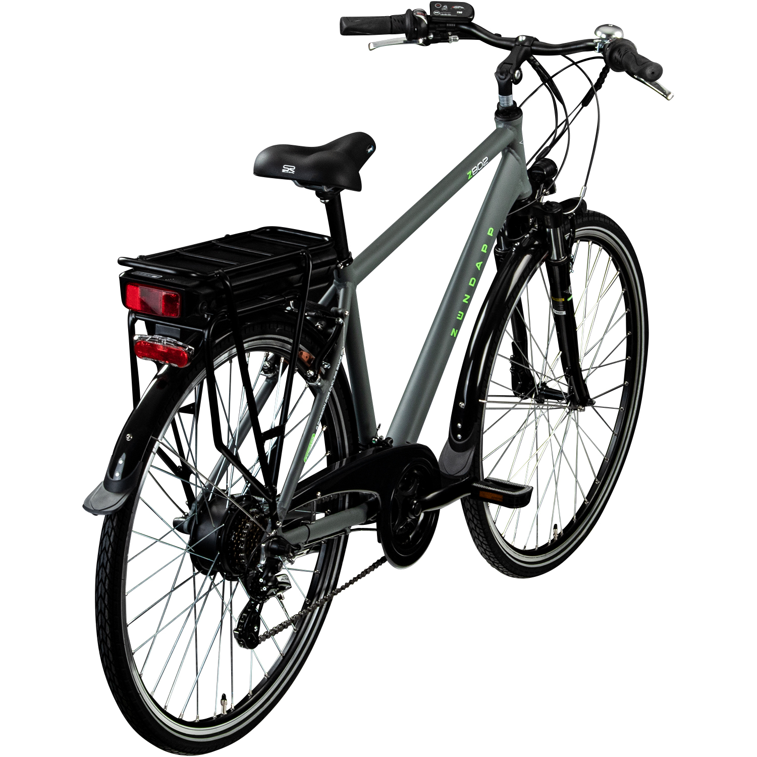 Zndapp Elektro Herren-Trekkingrad Z802 - grau-grn - 48 cm | Online bei  ROLLER kaufen