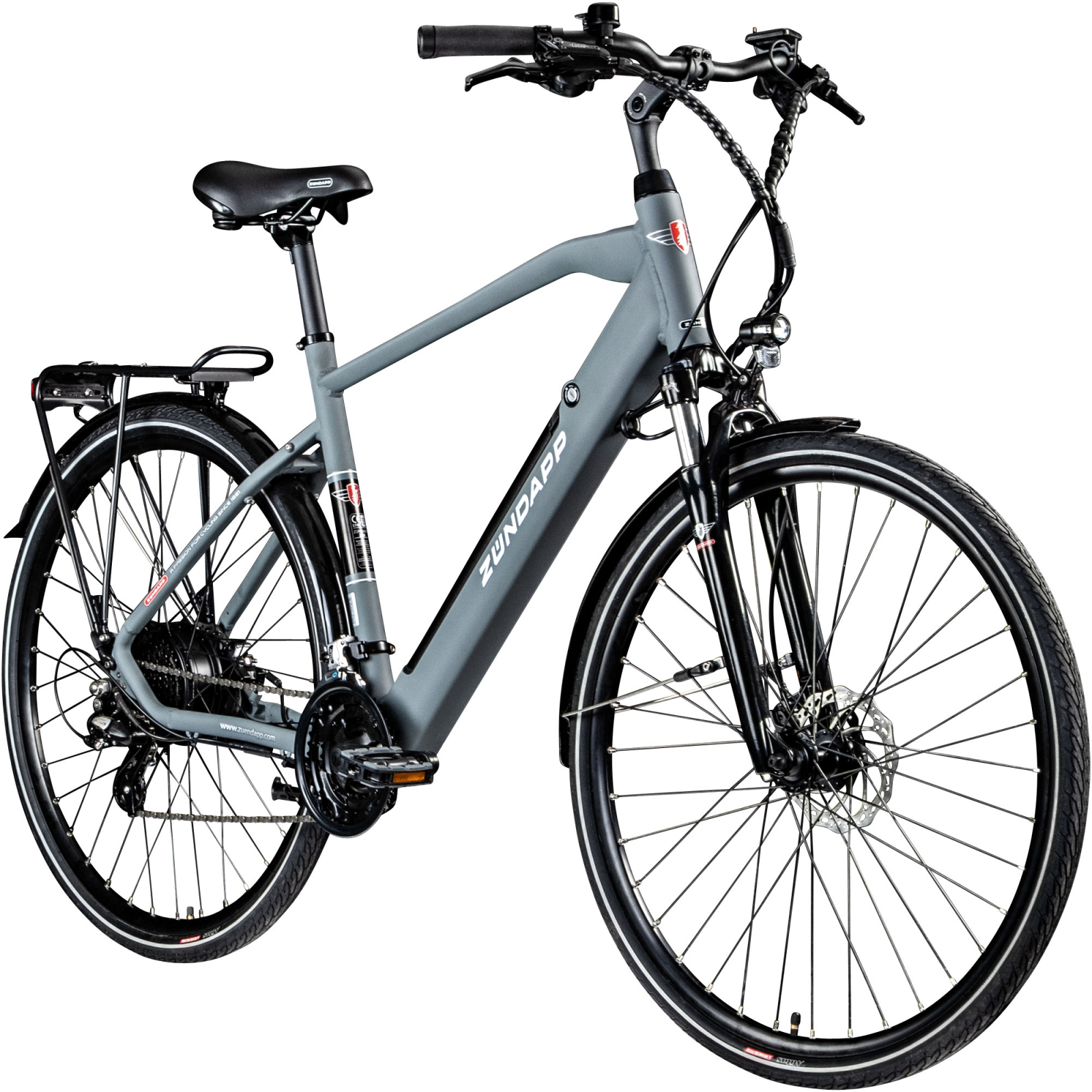 Zündapp Elektro Herren-Trekkingrad Z810 - grau - 52 cm