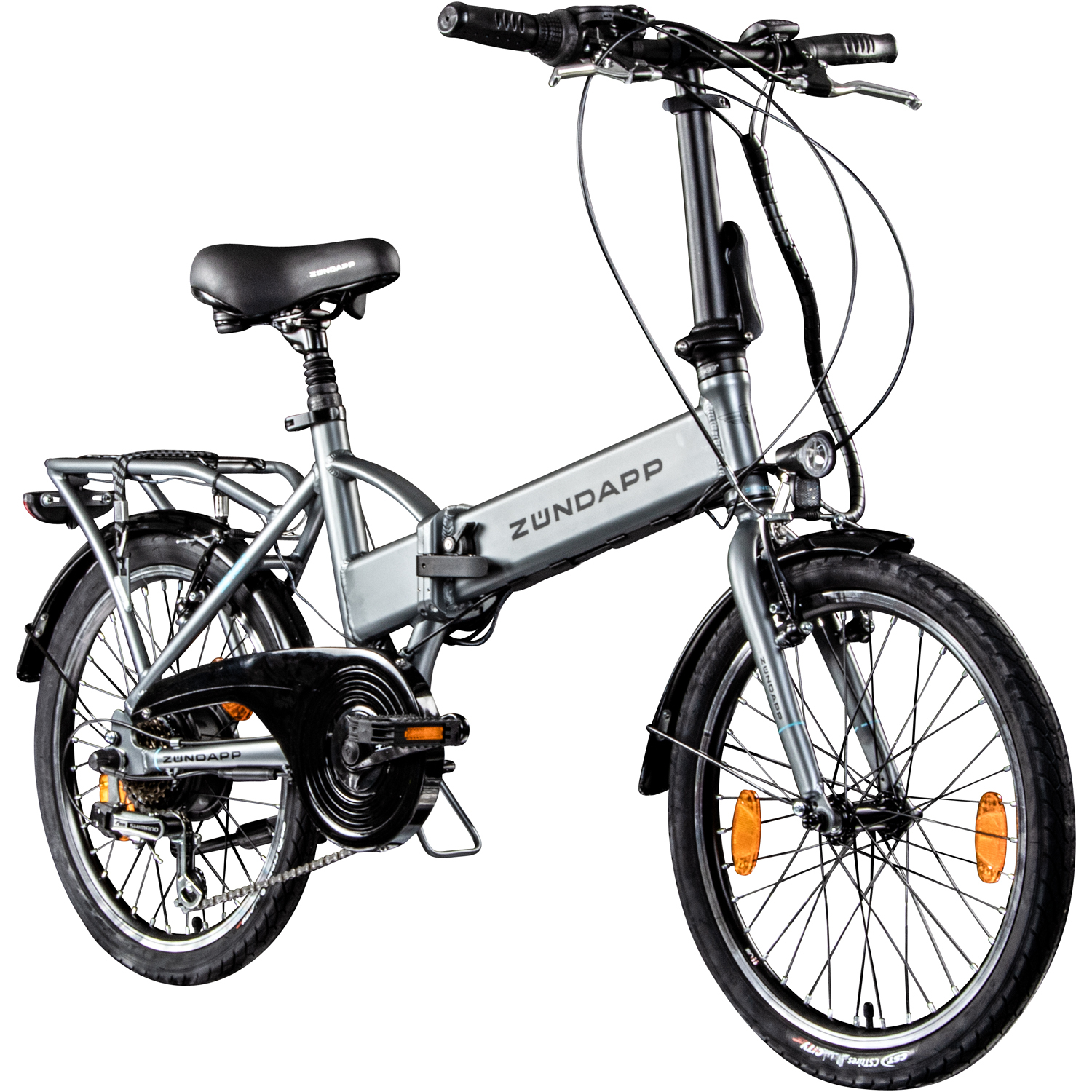 Zündapp Elektro Klapprad Z101 - silber - 20"