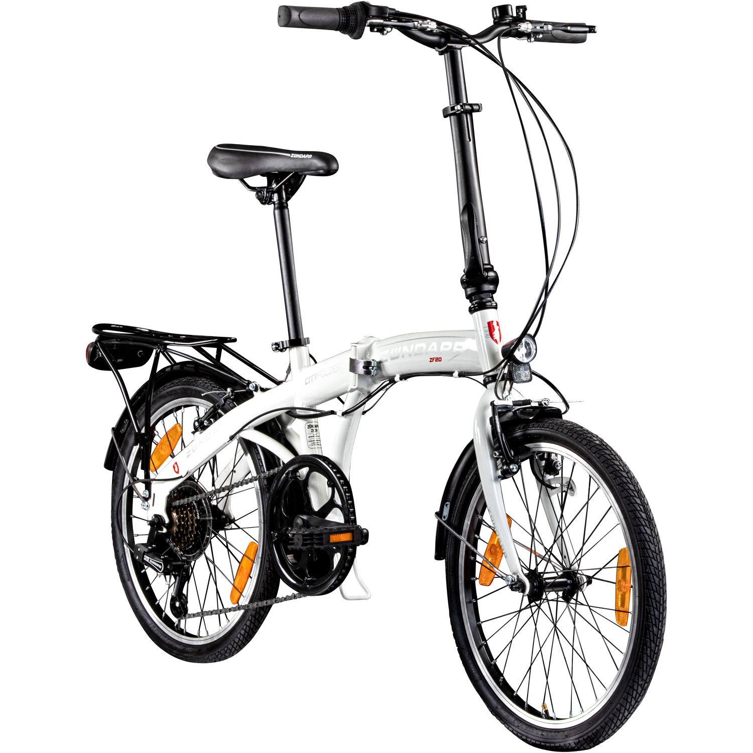 Zündapp Klapprad ZF20 - weiß - 20" - 6 Gänge