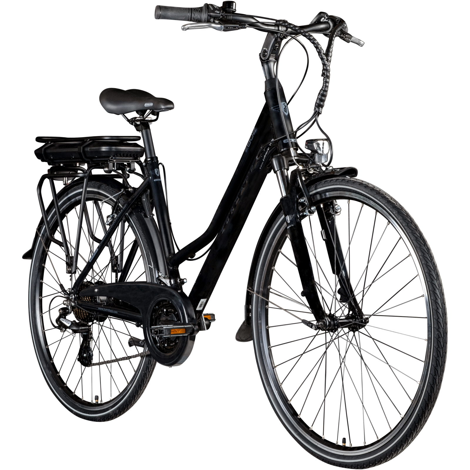 Zündapp Trekking Damen E-Bike Z802 28'' - schwarz-grau - 48 cm Rahmenhöhe