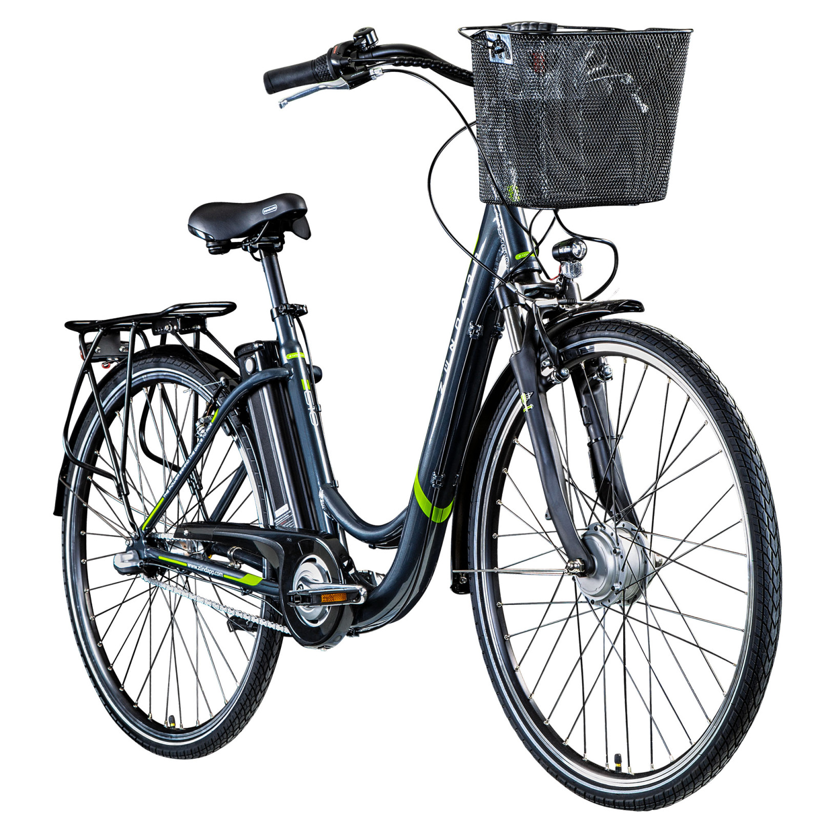 Zündapp Z510 E-Bike Damenrad 28" - blau-grün - 48 cm Rahmengröße
