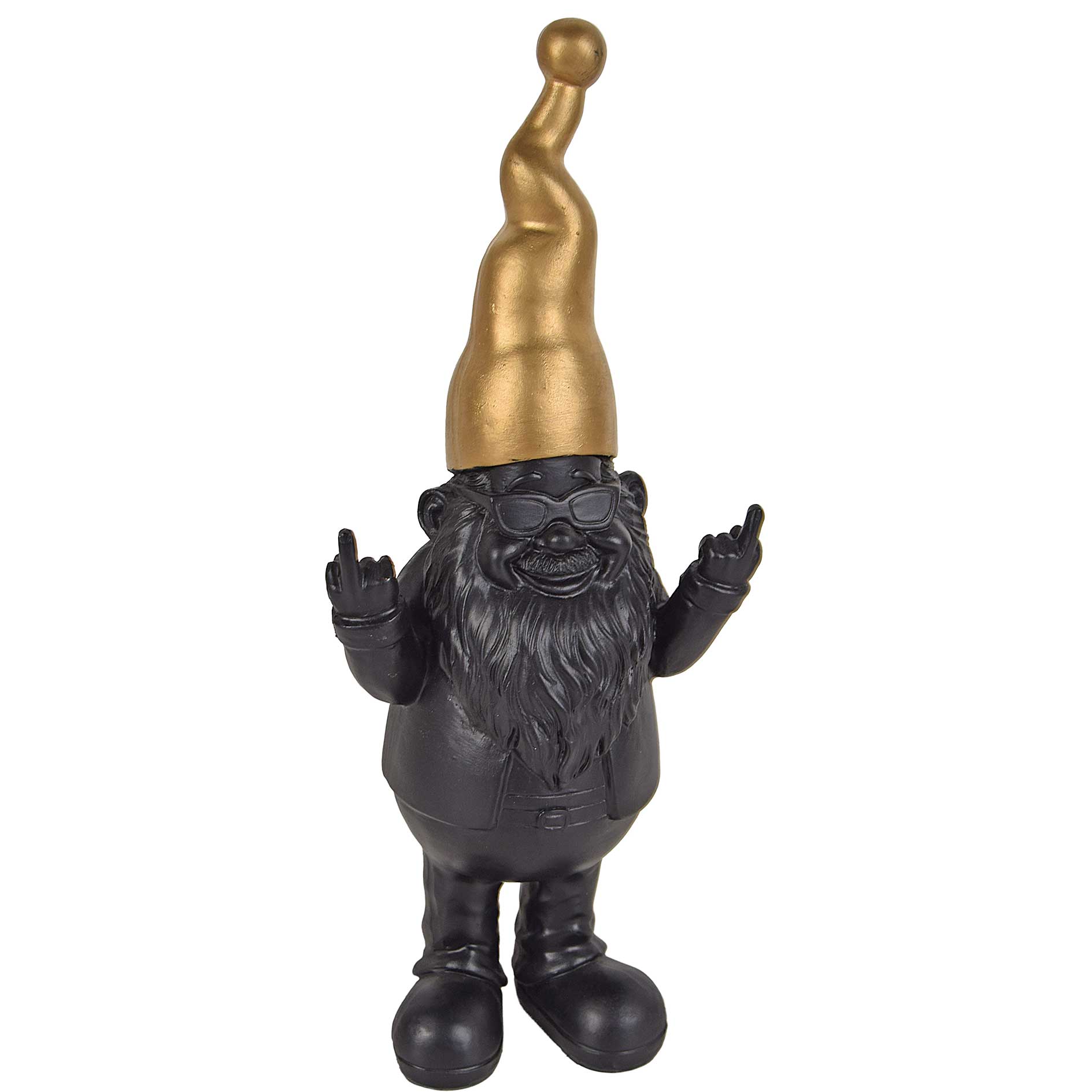 Zwerg- schwarz-gold - 27 cm