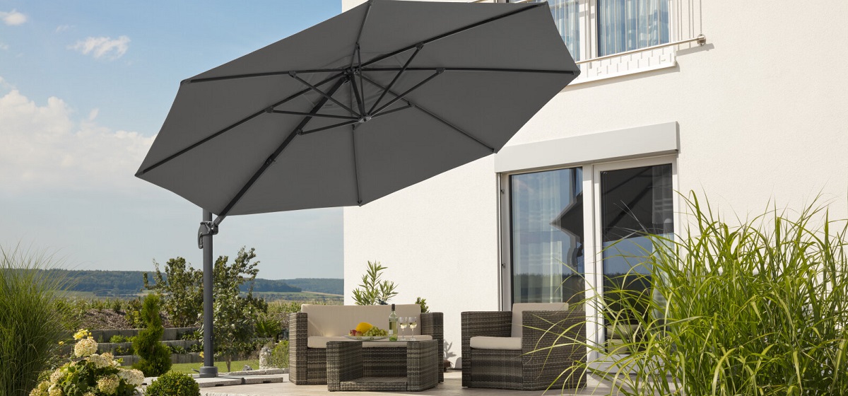 Ampelschirm anthrazit