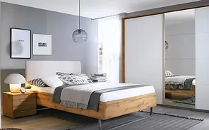 Schlafzimmer Eiche Wotan-weiß