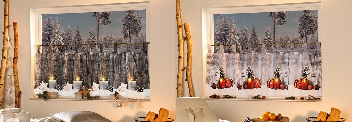 Weihnachtsgardine